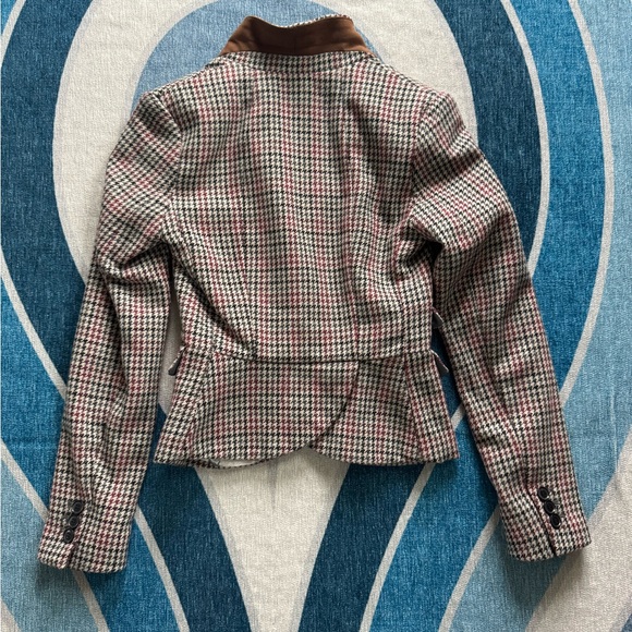H&M Herringbone Blazer Size 2 - Picture 2 of 3